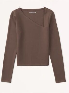 A&F Asymmetrical Long Sleeve Top